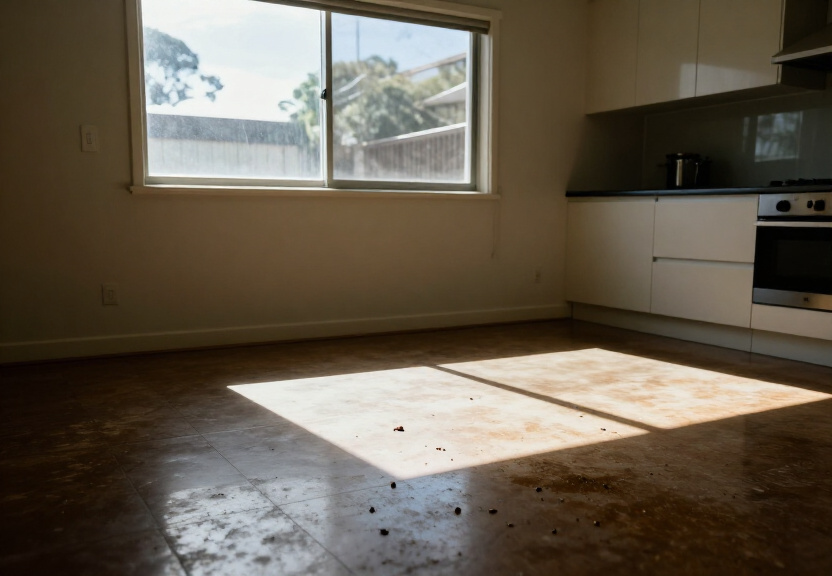 Ant infestation in a Cecil Park kitchen before treatment